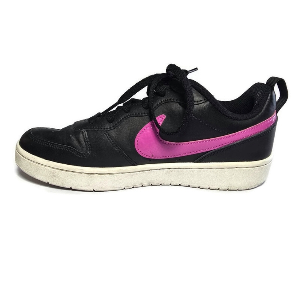 Nike Court Borough 2 Low Black Pink Youth Sz 7Y BQ5448-003 - Picture 6 of 16